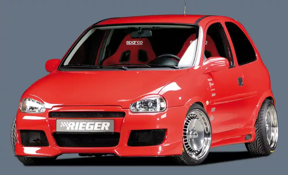 Rieger Spoilerstoßstange passend für Opel Corsa B 3-türig (ab Modell 1997) Super-Preis