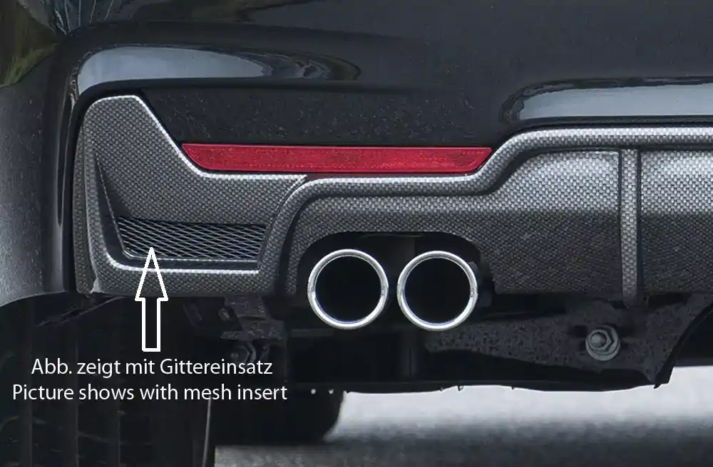 Rieger Heckeinsatz passend für BMW 4er F32 Coupé (3-tür.) 11.12-06.15 Begrenztes Angebot
