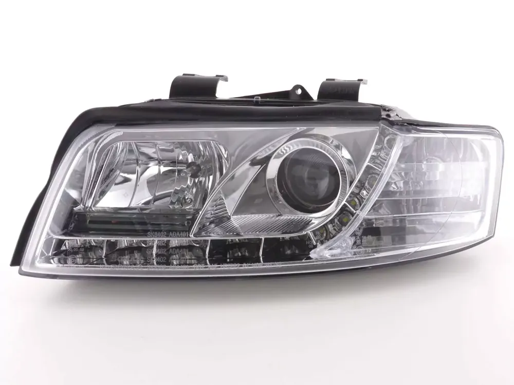 Daylight Scheinwerfer chrom passend für Audi A4 Typ 8E 01-04 Direkt Vom Hersteller