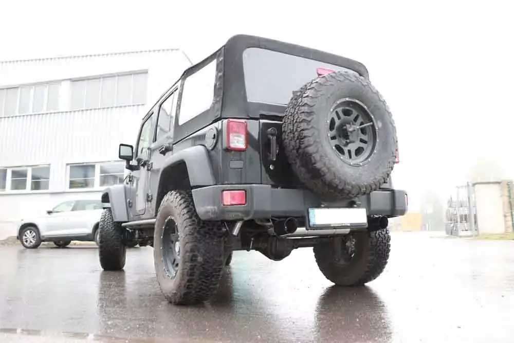 FOX Endschalldämpfer passend für Jeep Wrangler III JK – 1x100 Typ 25 rechts/links schwarz emailliert Jetzt Bestellen
