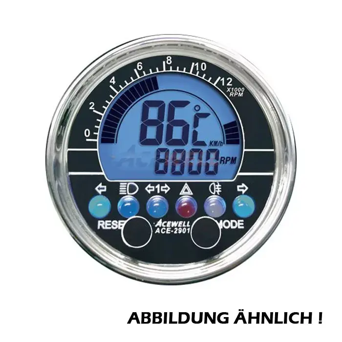 Acewell ACE-2901 Digitalinstrument passend für Motorrad & ATV Sonderangebot