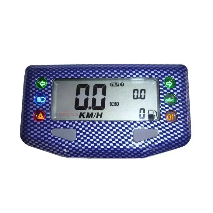 Acewell Multifunktionelles Digitalinstrument in carbonblau mit Tacho und Tankanzeige Neue Kollektion