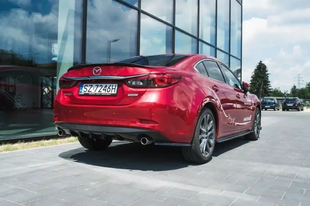 Top-Seller Heck Ansatz Flaps Diffusor V.1 passend für Mazda 6 GJ (Mk3) Facelift