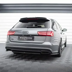 Sofort Bestellen Heck Ansatz Flaps Diffusor V.1 passend für Audi A6 / A6 C7 S-line / S6 C7 Facelift