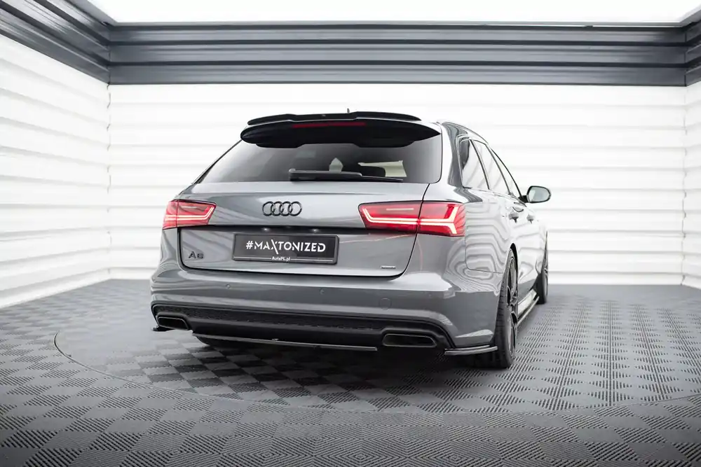 Sofort Bestellen Heck Ansatz Flaps Diffusor V.1 passend für Audi A6 / A6 C7 S-line / S6 C7 Facelift