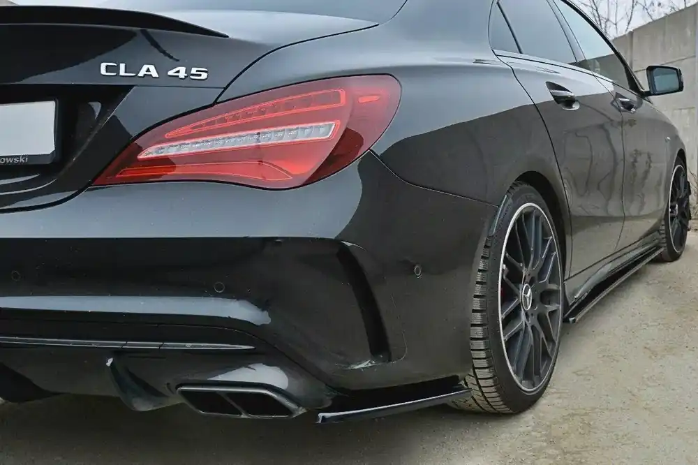 Billig Heck Ansatz Flaps Diffusor passend für Mercedes CLA A45 AMG C117 Facelift