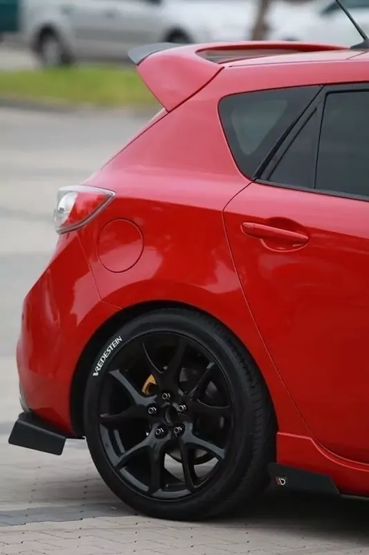 Heck Ansatz Flaps Diffusor passend für Mazda 3 MK2 MPS Knallerangebot