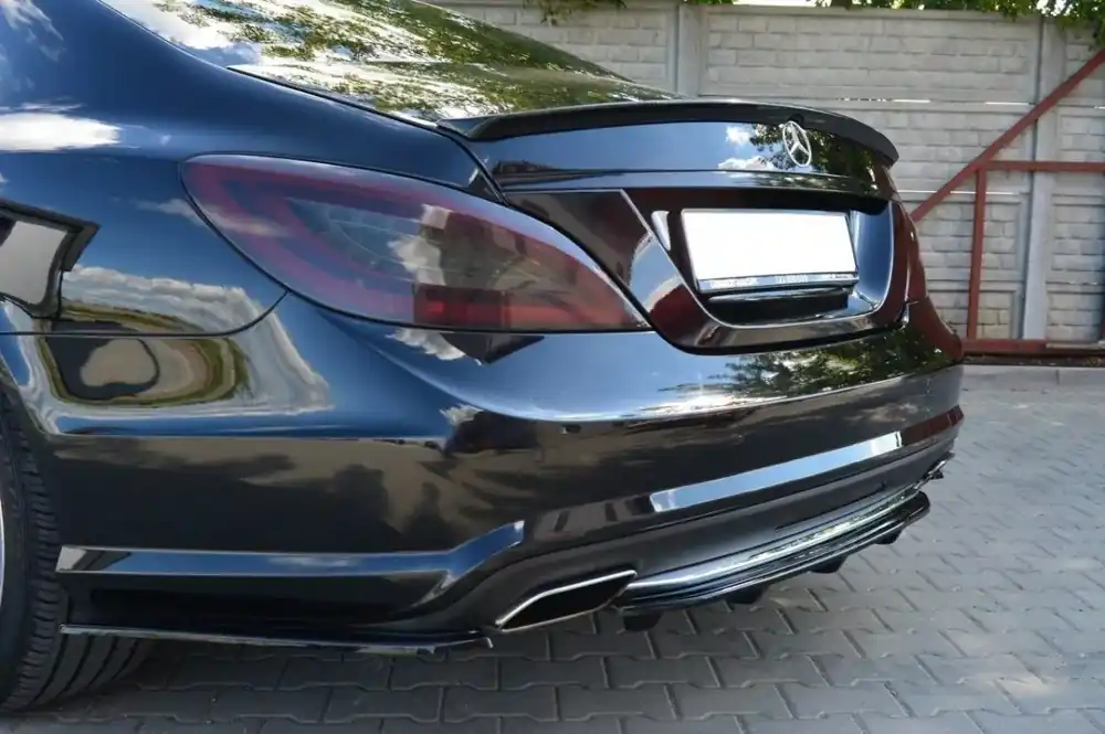 Begrenztes Angebot Mittlerer Cup Diffusor DTM Look Heck Ansatz passend für Mercedes-Benz CLS AMG-Line C218