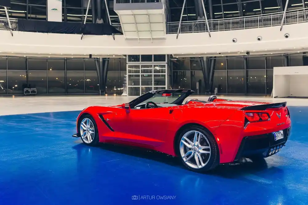 Heck Ansatz Flaps Diffusor passend für Chevrolet Corvette Stingray C7 Markenware