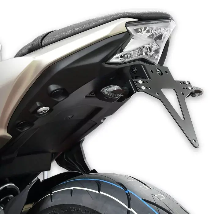Kennzeichenhalter passend für Kawasaki Z650/Ninja 650 (17–20) verstellbar schwarz inkl. Reflektorhalter Garantierte Lieferung