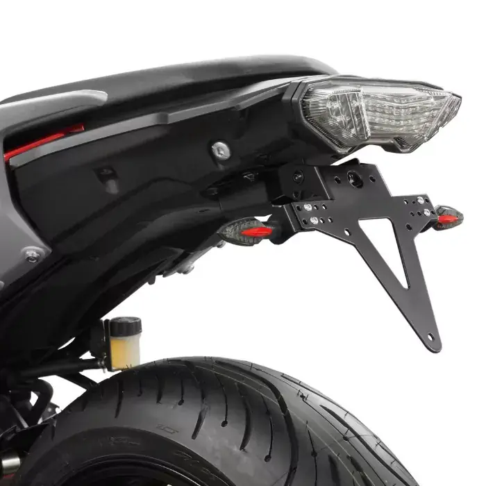 Kennzeichenhalter passend für YAMAHA MT-07 Tracer (16-18) verstellbar schwarz inkl. Reflektorhalter Finale Aktion