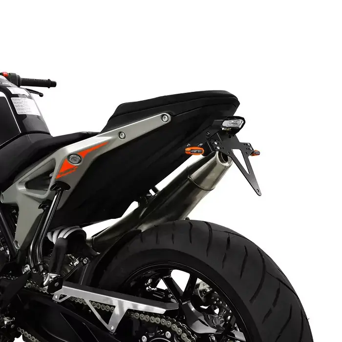 Kennzeichenhalter passend für KTM 790/890 R Duke 18-20 verstellbar schwarz inkl. Reflektorhalter Heißes Angebot