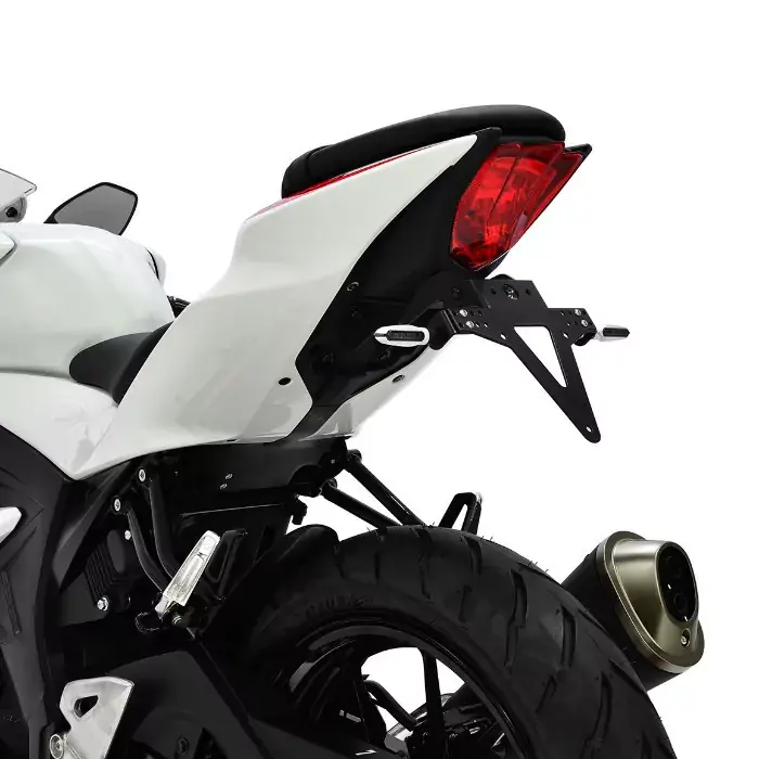 Meistverkauft Kennzeichenhalter passend für Suzuki GSX-S/R125 (Bj. 17-19) verstellbar schwarz inkl. Reflektorhalter