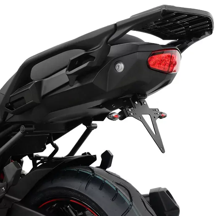 Kennzeichenhalter passend für Kawasaki Versys 1000 (17–18) verstellbar schwarz inkl. Reflektorhalter Preiswert