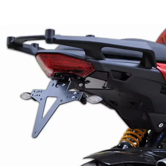 Kennzeichenhalter passend für Ducati Multistrada 1200 10-14 verstellbar schwarz inkl. Reflektorhalter Begrenztes Angebot