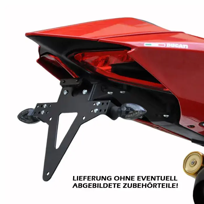 Nur Für Kurze Zeit Kennzeichenhalter passend für Ducati Panigale 899–1299 verstellbar inkl. Reflektorhalter