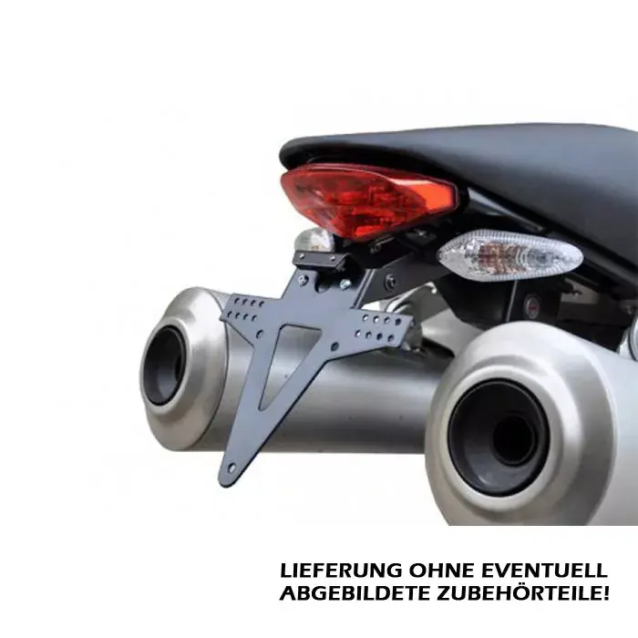 Kennzeichenhalter passend für Ducati Monster 796 1100/S verstellbar inkl. Reflektorhalter Finale Aktion