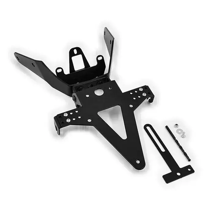 Sale Kennzeichenhalter passend für KTM 690 Duke 12-18 verstellbar schwarz inkl. Reflektorhalter