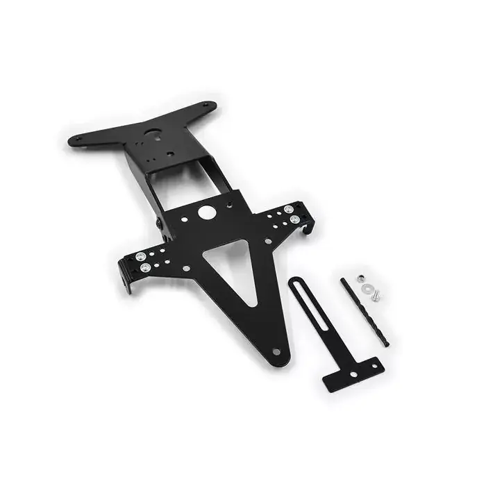 Schneller Versand Kennzeichenhalter passend für MV Agusta F4 1000R/RR (10-13) verstellbar schwarz inkl. Reflektorhalter
