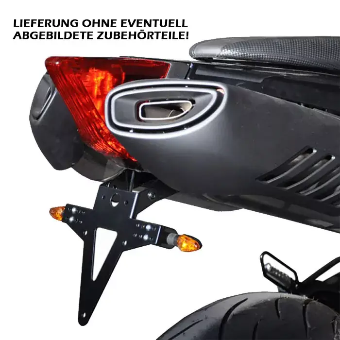 Kennzeichenhalter passend für Aprilia Dorsoduro 750/900/1200 – verstellbar, schwarz, inkl. Reflektorhalter Bestpreis