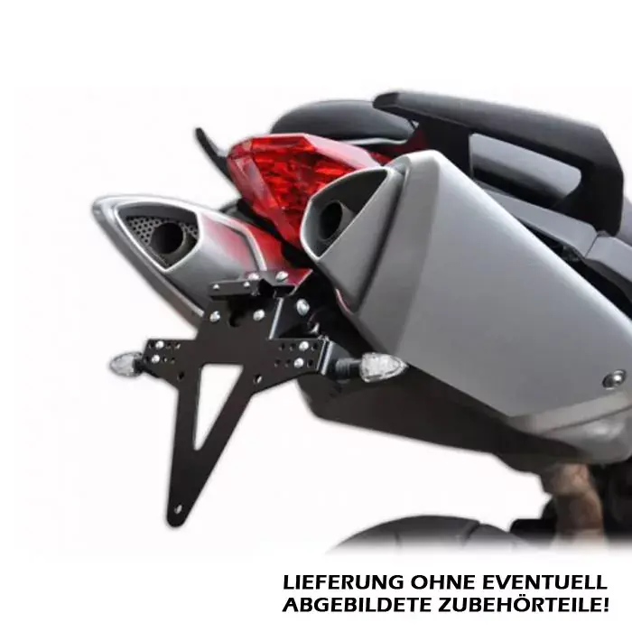 Begrenztes Angebot Kennzeichenhalter passend für Aprilia SL750 / GT Shiver verstellbar schwarz inkl. Reflektorhalter