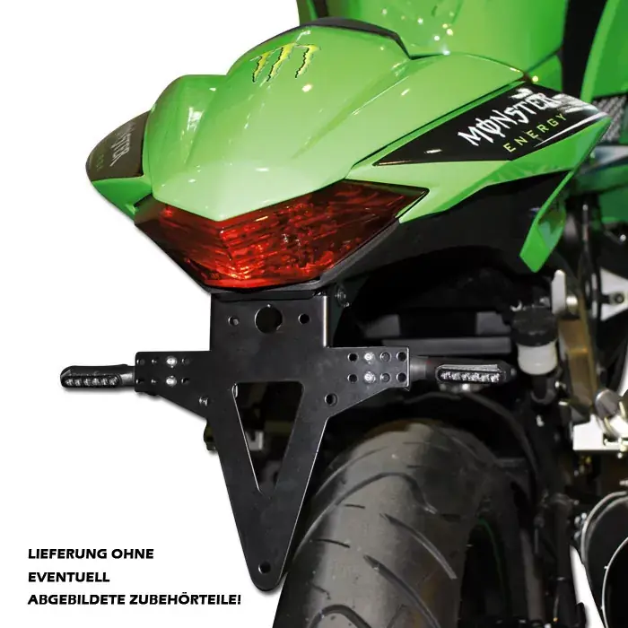 Kracherpreis Kennzeichenhalter passend für Kawasaki Ninja 300 (13-17) & Z300 (15-17) verstellbar mit Reflektorhalter