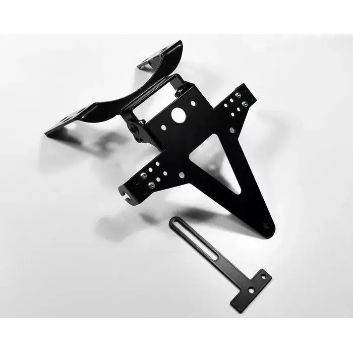 Preiswert Kennzeichenhalter passend für Suzuki GSX-R 1000 (05-06) verstellbar schwarz inkl. Reflektorhalter