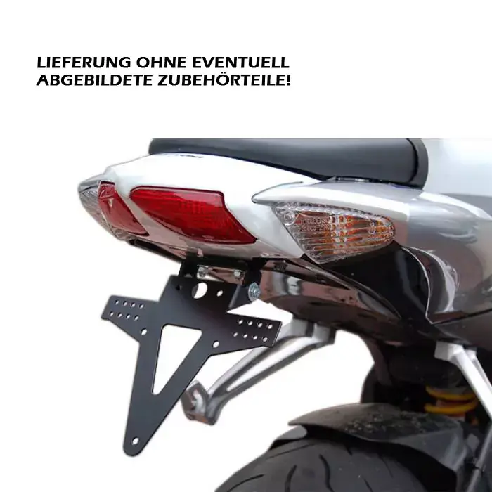Kennzeichenhalter passend für Suzuki GSX-R 600/750 (08-10) verstellbar schwarz inkl. Reflektorhalter Heißes Angebot