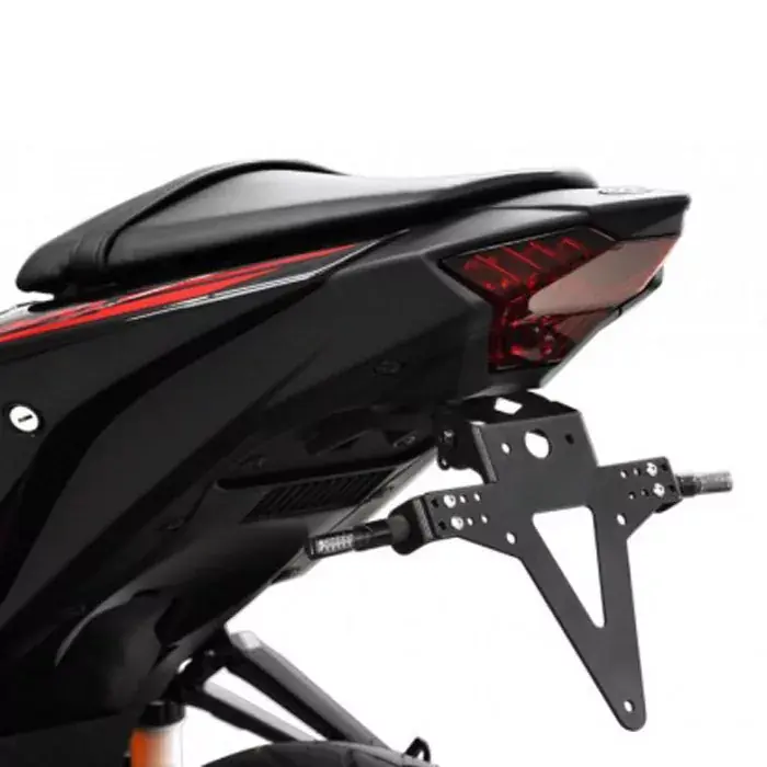 Letzte Chance Verstellbarer Kennzeichenhalter passend für Yamaha YZF R3 320 (15-18) & MT 03 (16-18) mit Reflektorhalter