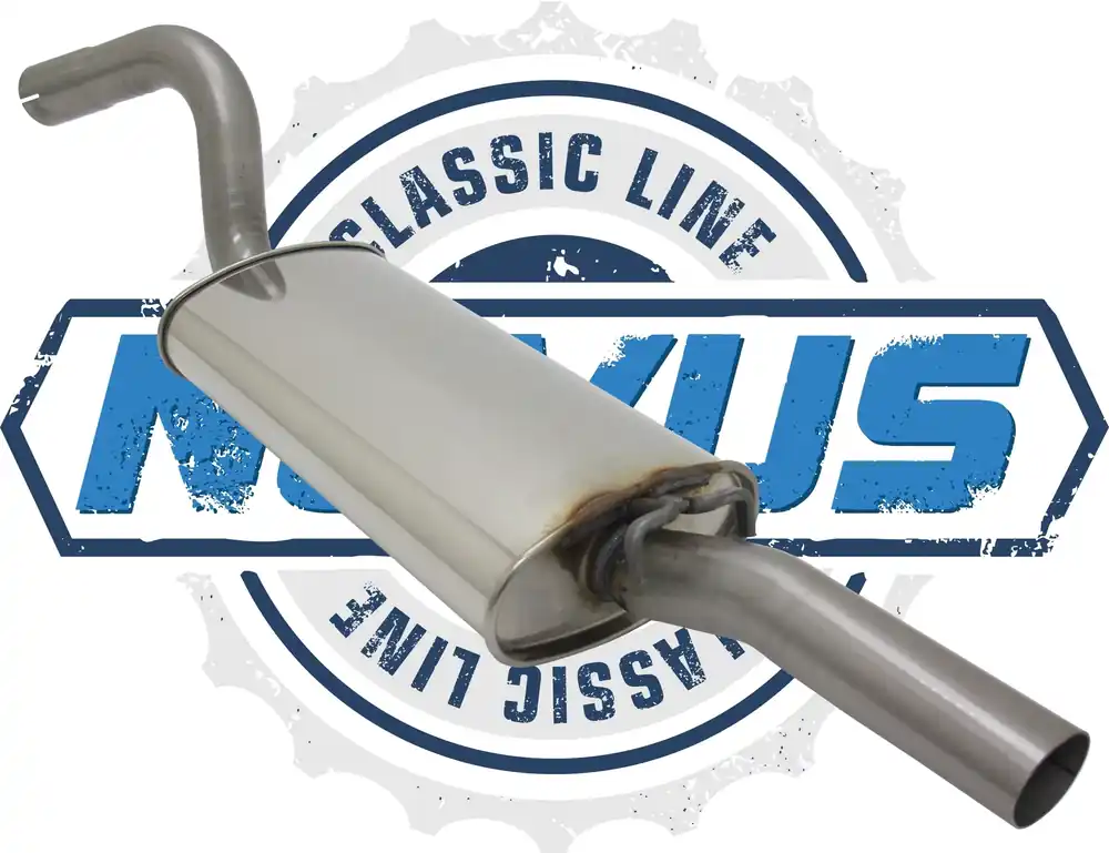 Novus Classic Line Edelstahl Endschalldämpfer passend für Audi 80 90 2.0/2.2/2.3 Garantierte Lieferung