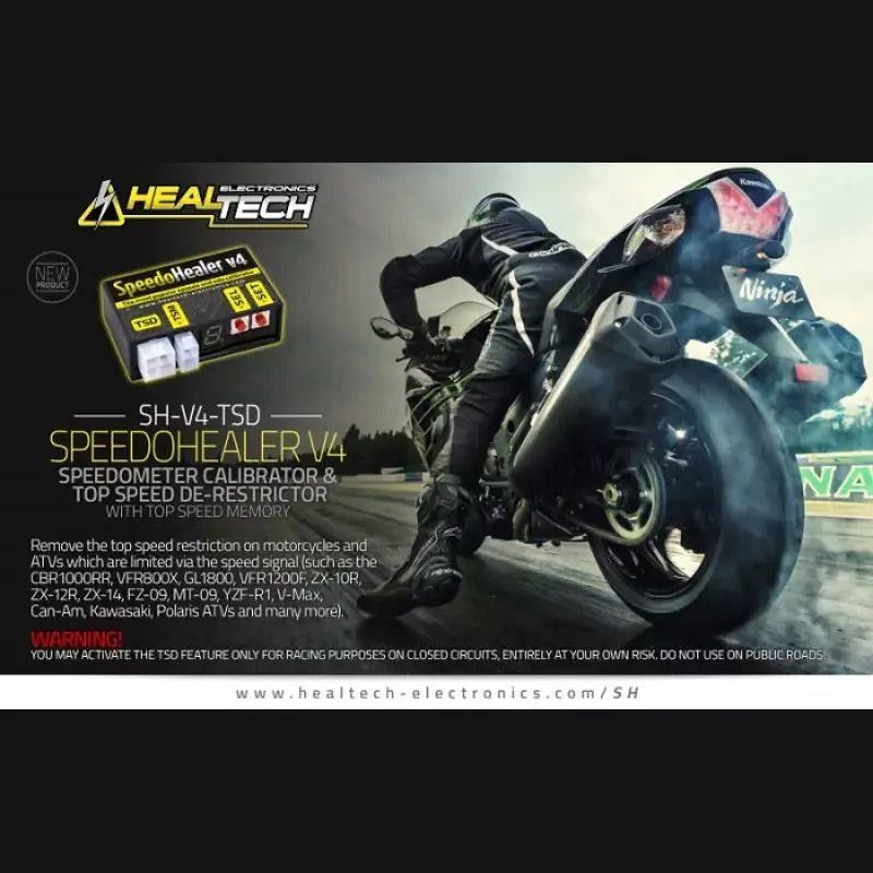 Healtech Speedohealer SH-V4-TSD + SH-U01 Tachokonverter mit Top Speed Entdrosselung Neuheit