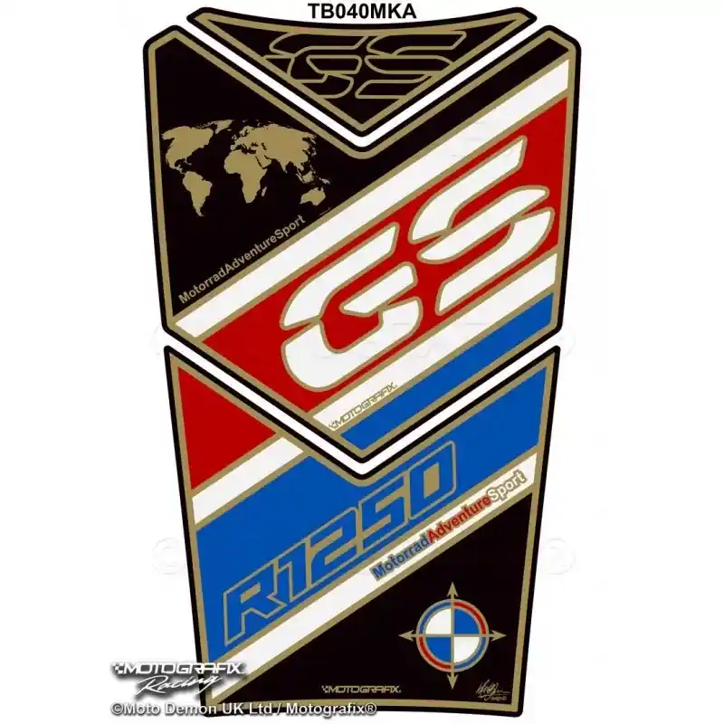 Motografix 3D Gel Tank Pad Protector TB040MKA passend für BMW R 1250 GS Adventure Highlight