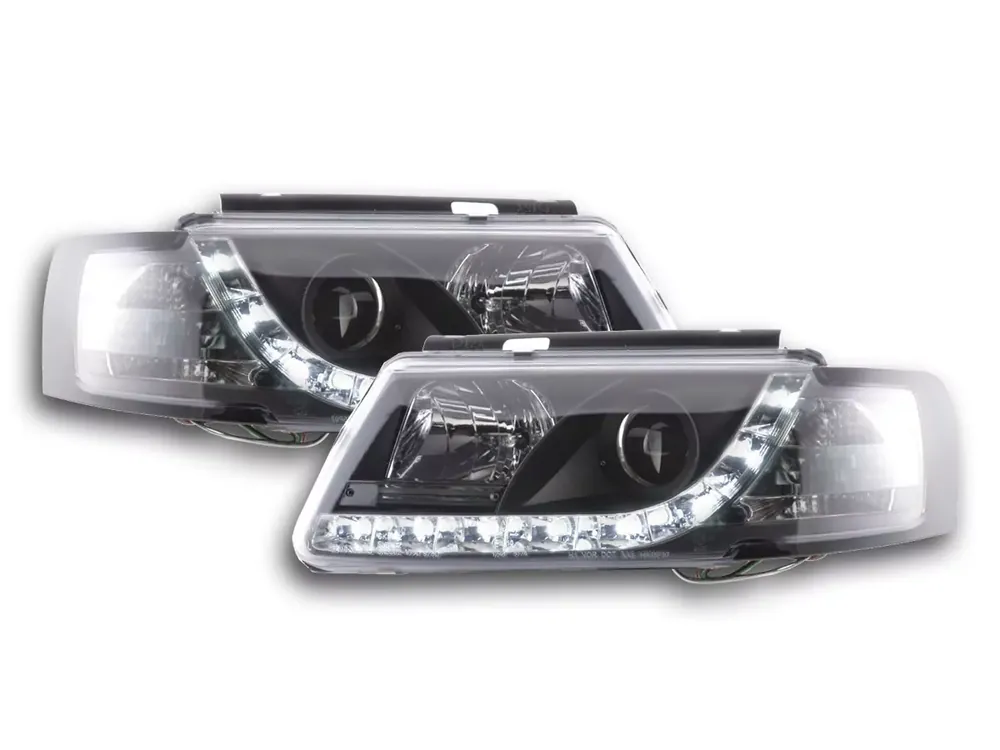 Zertifiziert Daylight LED Scheinwerfer Set schwarz passend für VW Passat 3B 97-00