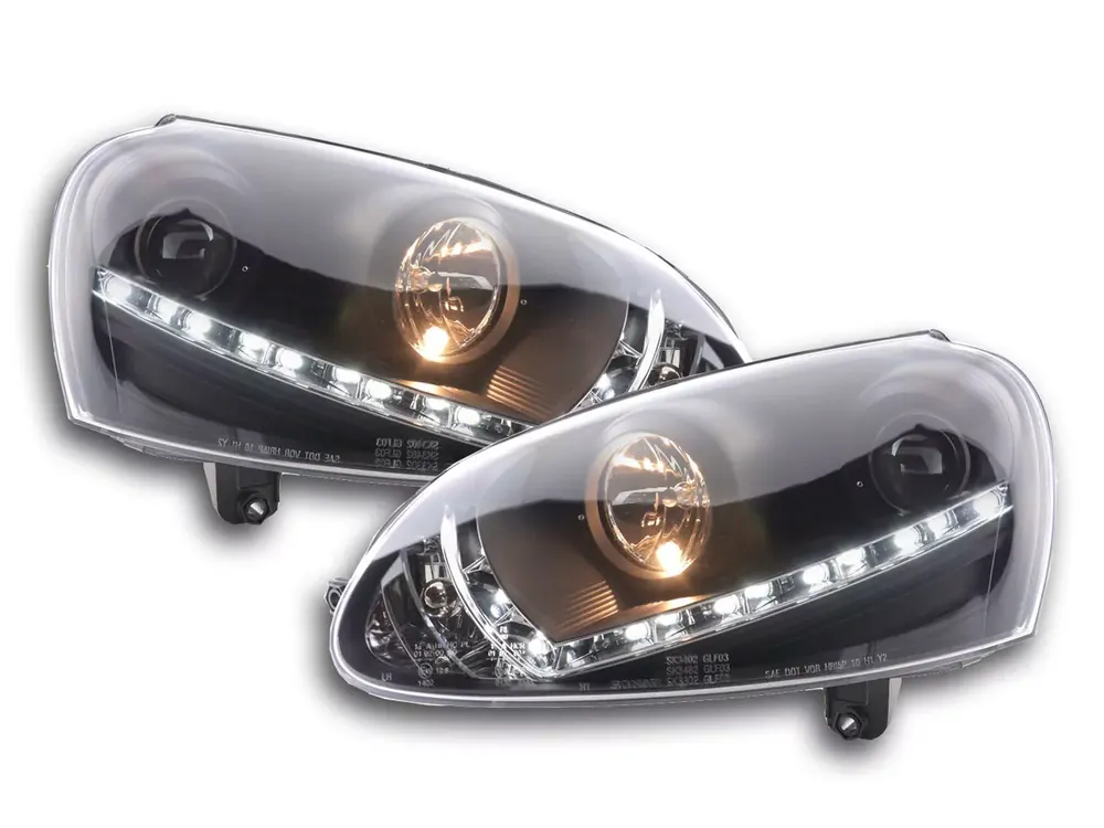Angebot Daylight LED Scheinwerfer Set schwarz passend für VW Golf 5 03-08