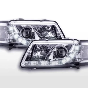 Top-Seller Scheinwerfer Set Daylight LED Tagfahrlicht passend für Audi A3 8L 96-00 chrom