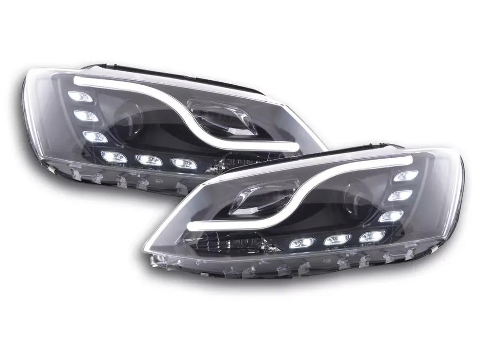 Knallerangebot Scheinwerfer Set Daylight LED Tagfahrlicht passend für VW Jetta 6 ab 2011 schwarz