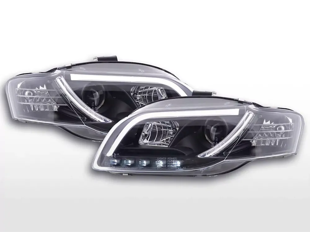 Nur Für Kurze Zeit Scheinwerfer Set Daylight LED Tagfahrlicht passend für Audi A4 B7 8E schwarz