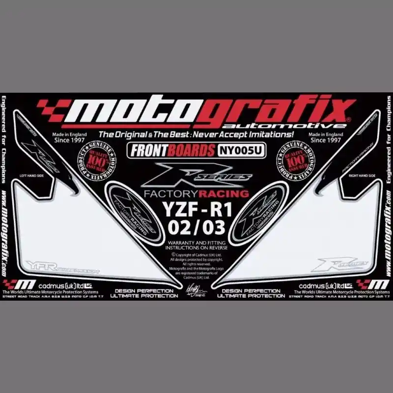 Versand Am Gleichen Tag Motografix Steinschlagschutz vorn passend für Yamaha YZF R1 2002-2003