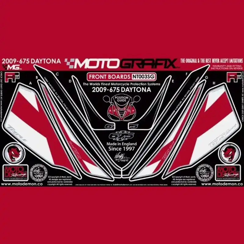 Motografix Steinschlagschutz vorn passend für Triumph Daytona 675 (2009-2012) Must-Have
