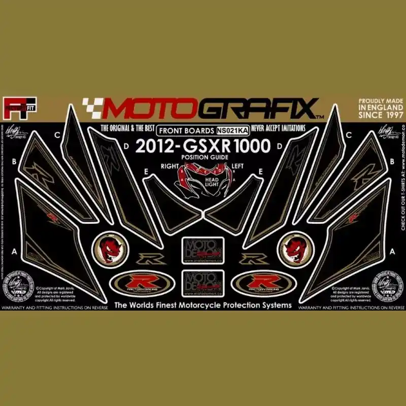 Motografix Steinschlagschutz passend für Suzuki GSX-R 1000 2012 Finale Aktion
