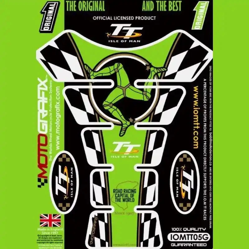 Motografix Isle Of Man TT Races 3D Gel Tank Pad Protector IOMTT05G Knallerangebot