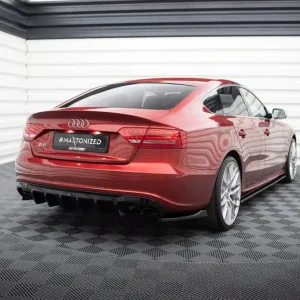 Expressversand Heck Ansatz Flaps Diffusor passend für Audi S5 / A5 S-Line Sportback 8T