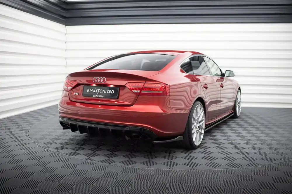 Expressversand Heck Ansatz Flaps Diffusor passend für Audi S5 / A5 S-Line Sportback 8T