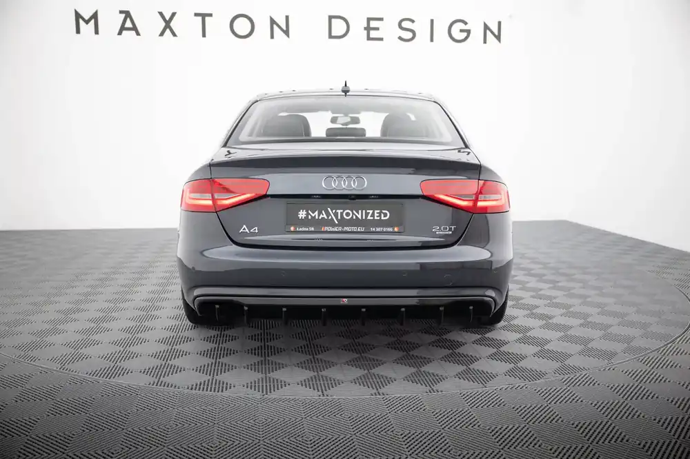 Diffusor Heck Ansatz passend für Audi A4 B8 Facelift (Version ohne Auspuff) Jetzt Kaufen