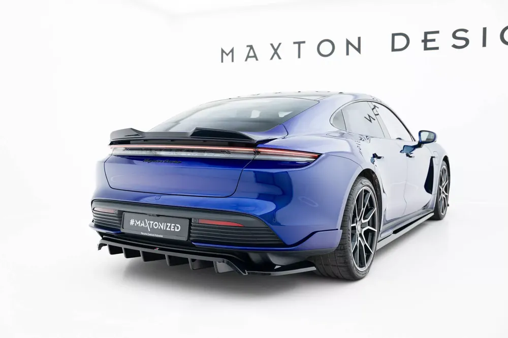 Nur Für Kurze Zeit Mittlerer Cup Diffusor DTM Look Heck Ansatz passend für Porsche Taycan Turbo S Mk1