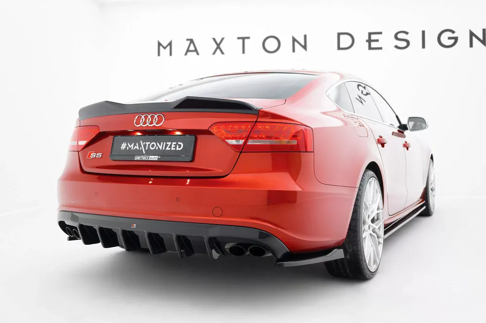 Jetzt Kaufen Spoiler CAP 3D passend für Audi A5 Sportback S-Line / S5 8T / 8T Facelift