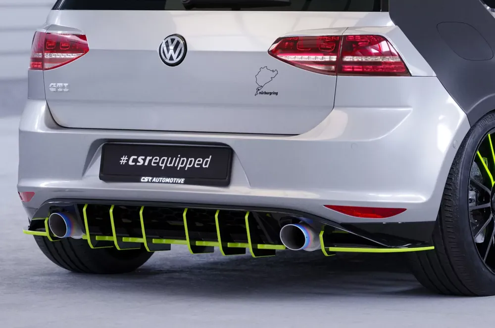 Günstig Racing Diffusor / Heckansatz passend für VW Golf 7 (Typ AU) GTI