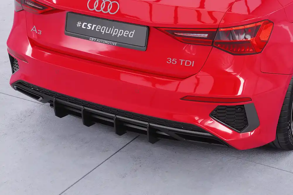 Racing Diffusor / Heckansatz passend für Audi A3 8Y S-Line Aktuell