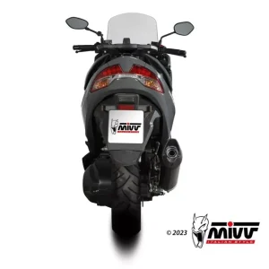 Abverkauf MIVV MOVER Endschalldämpfer Edelstahl Schwarz passend für Suzuki Burgman 400 2022-2024