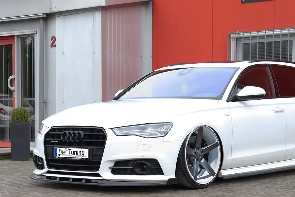 Must-Have Cup Frontspoilerlippe mit Wings passend für Audi A6 S-Line+ S6 4G C7